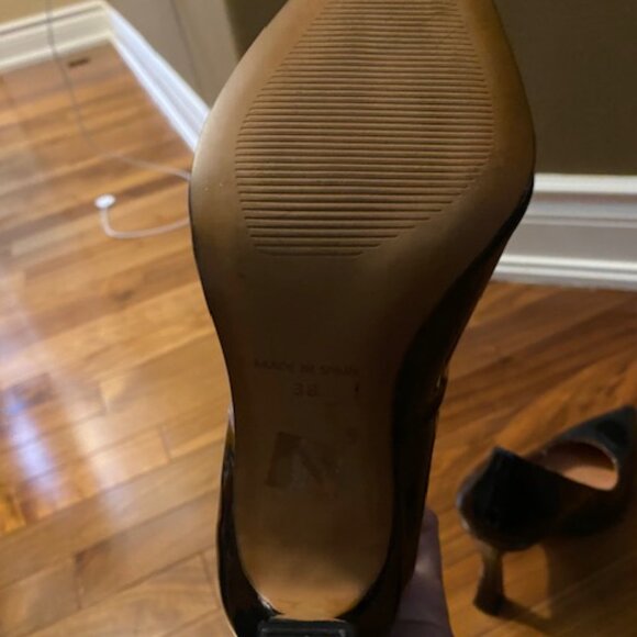 p'intervalle patent leather shoes, size 8, black. Made in Spain - Picture 3 of 4